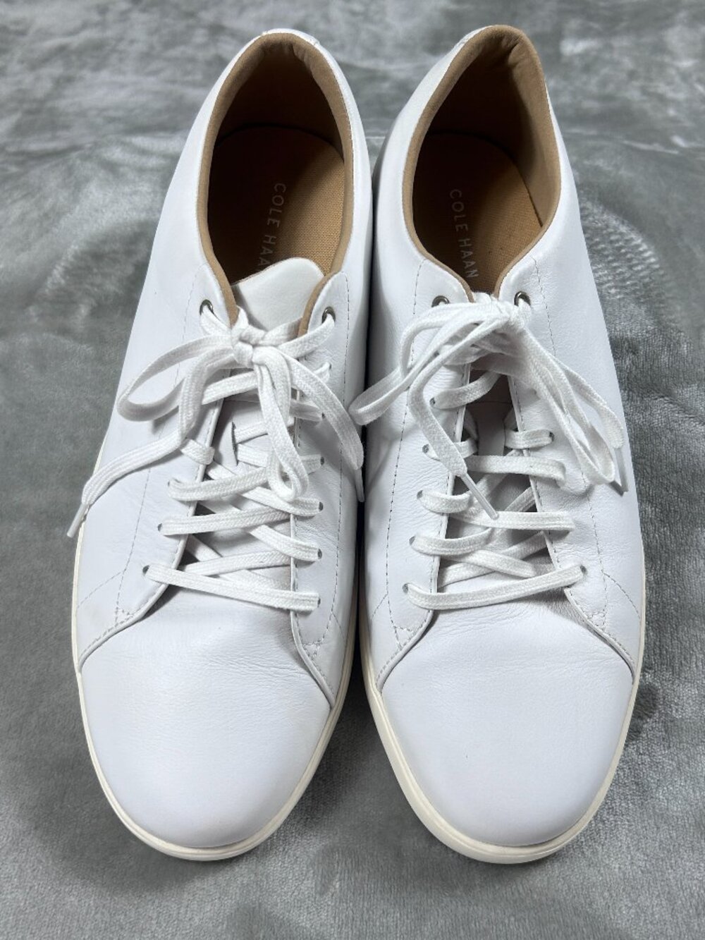 Cole Haan Sneaker Men's Grand Crosscourt II White Leather Size 12M Minimalist